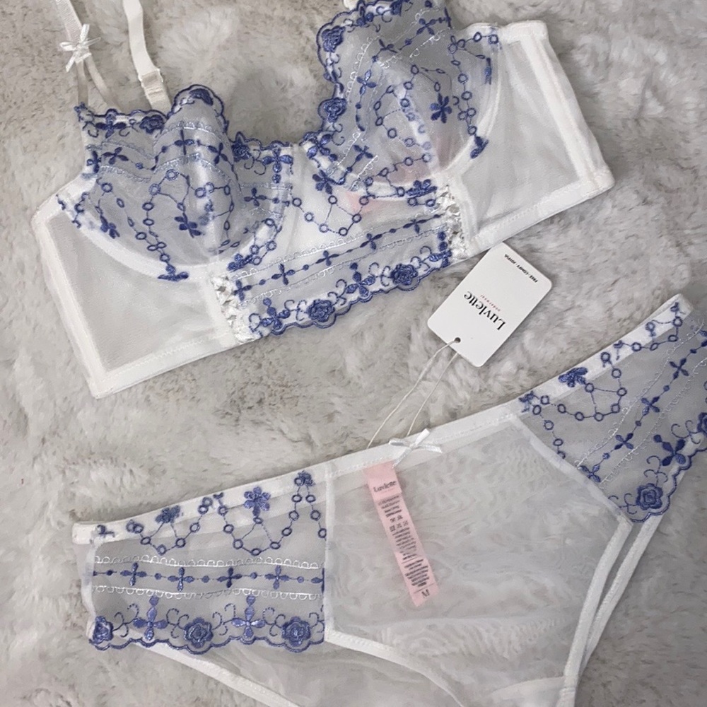 Floral Mesh Lingerie